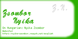 zsombor nyika business card